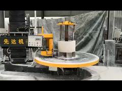 स्तंभ के नीचे और शीर्ष भाग के लिए पत्थर काटने की मशीन