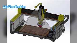 जटिल आकृतियों के लिए एक्सिस स्टोन कटर परिशुद्धता