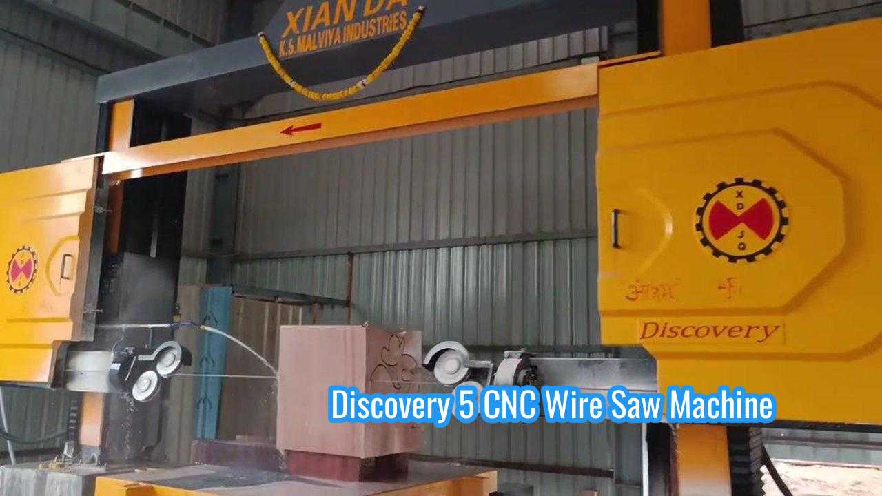 5 अक्ष सीएनसी डायमंड वायर सॉ मशीन 11kw मुख्य मोटर के साथ 2600 * 3000 * 1500 पत्थर प्रसंस्करण के लिए