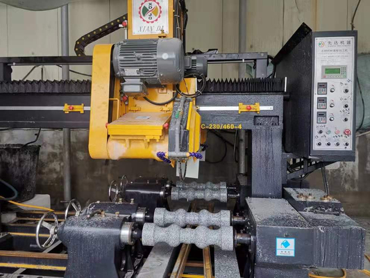 गुणवत्ता  PLC / CNC Four Pcs Baluster Cutting Machine For Pillar，column Base And Column Caps Roadblock फैक्टरी