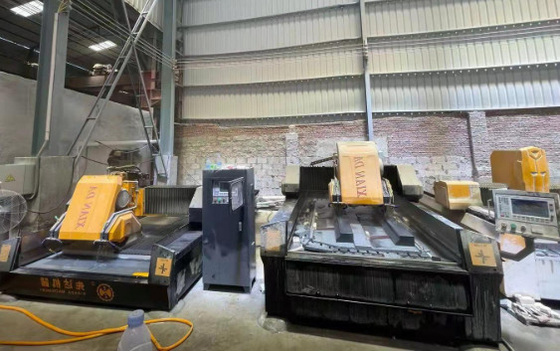 3 एक्सिस लीनियर स्टोन प्रोफाइल कटिंग मशीन 15kw