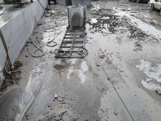 संगमरमर ग्रेनाइट क्वार्ट्ज ब्लॉक काटने के लिए खदान डायमंड वायर सॉ मशीन