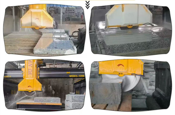 उच्च गति चार स्तंभ मध्य ब्लॉक काटने की मशीन 29/37kw सकल शक्ति के साथ सटीक काटने के लिए