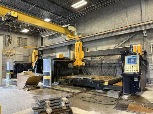 डीडीएक्स सिस्टम के साथ स्वचालित 5 एक्सिस ब्रिज कटिंग मशीन