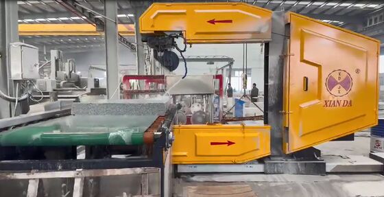 घुमावदार कर्बस्टोन के लिए वर्टिकल सीएनसी वायर आरी मशीन