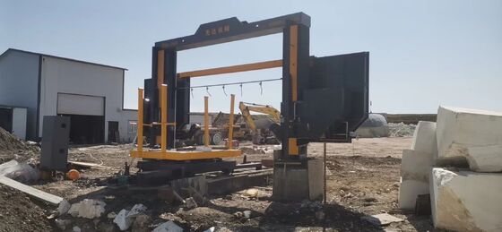 1.5M/1.8M/2.1M/2.2M/3.5M बड़े ब्लॉक्स के लिए 360° रोटरी टेबल के साथ सीएनसी डायमंड वायर-आरा ड्रेसिंग मशीन