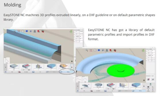 डीडीएक्स प्रणाली के साथ 5-अक्ष पत्थर काटने की मशीन