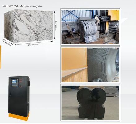 संगमरमर ग्रेनाइट प्रोफाइलिंग के लिए कॉम्पैक्ट 4-अक्ष सीएनसी डायमंड वायर सॉ मशीन - सीई प्रमाण पत्र के साथ छोटे पत्थर काटने की मशीन