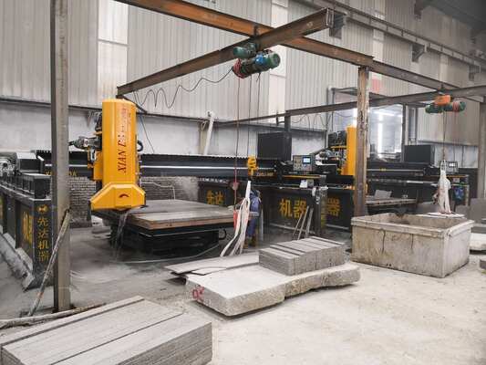 अवरक्त पुल देखा लेजर पत्थर पीएलसी काटने की मशीन, बड़े पैमाने पर संगमरमर और ग्रेनाइट स्लैब प्रसंस्करण के लिए उपयुक्त