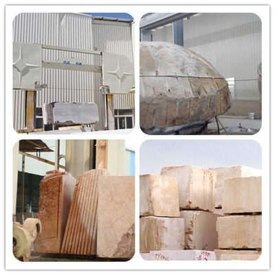 3000×3000×1500 मिमी मार्बल और ग्रेनाइट ब्लॉक डिवाइडिंग के लिए सिंक्रोनस स्क्रू ड्राइव के साथ पीएलसी कंट्रोल डायमंड वायर सॉ मशीन