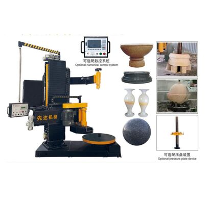 सीएनसी वर्टिकल प्रोफाइलिंग मशीन 1000 मिमी अधिकतम काटने व्यास और पत्थर स्लैब काटने के लिए 1500 मिमी वर्टिकल लिफ्टिंग यात्रा के साथ