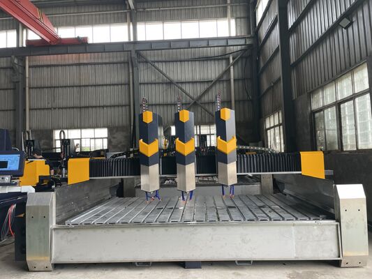 सीएनसी पत्थर नक्काशी मशीन 0.02 मिमी सटीकता के साथ 15m/min वायु गति सटीक उत्कीर्णन के लिए विद्युत शक्ति