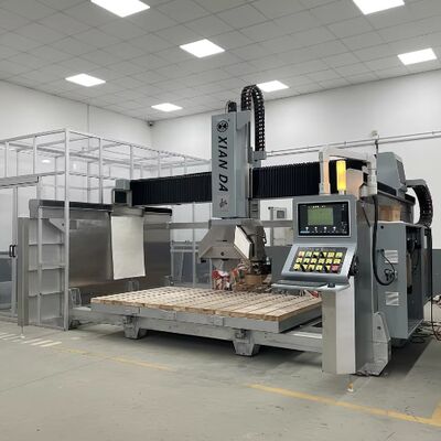 5-अक्ष ब्रिज स्टोन कटर इतालवी डीडीएक्स सिस्टम के साथ, 900 मिमी देखा ब्लेड और ±0.1 मिमी काटने की सटीकता