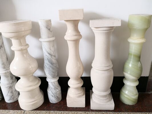 500 मिमी अधिकतम प्रसंस्करण व्यास और सटीक स्टोनवर्किंग के लिए पीएलसी/सीएनसी नियंत्रण के साथ उच्च दक्षता वाली 4PCS बलस्टर कटिंग मशीन