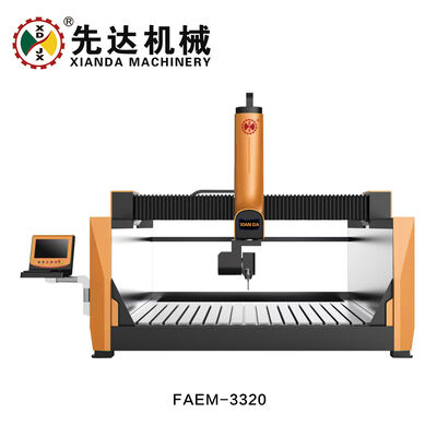 5 अक्ष बुद्धिमान सीएनसी राउटर FAEM-3320 3डी स्टोन मूर्ति उत्कीर्णन मशीन