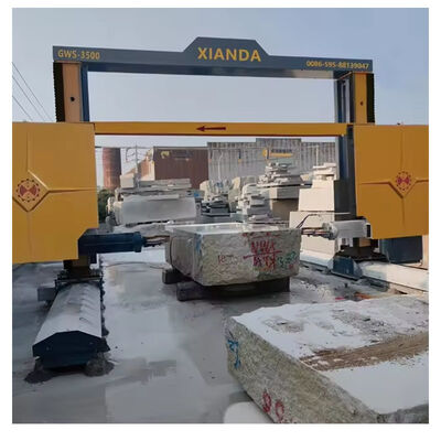 ग्रेनाइट ब्लॉक निर्माण के लिए औद्योगिक गैन्ट्री मूवेबल डायमंड वायर सॉ कटिंग मशीन