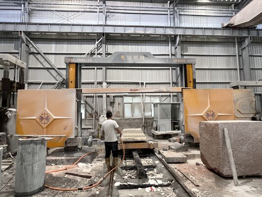 4 अक्ष उच्च दक्षता सीएनसी ब्लॉक डिवाइडिंग मशीन 3000 मिमी अधिकतम प्रसंस्करण आकार के साथ पत्थर काटने के लिए