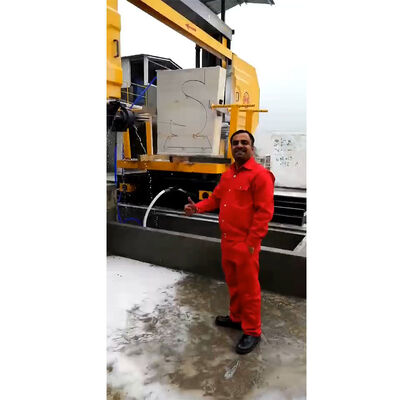 ग्रेनाइट मार्बल ब्लॉक काटने और आकार देने के लिए स्वचालित 5 एक्सिस सीएनसी डायमंड वायर सॉ मशीन