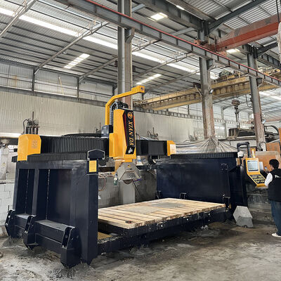 Xianda Create 600 Heavy Duty 5 Axis CNC Bridge Saw. लंबे समय तक भारी खोखले मिलिंग, कृत्रिम पत्थर मोल्ड और क्वार्ट्ज काउंटरटॉप उत्पादन के लिए
