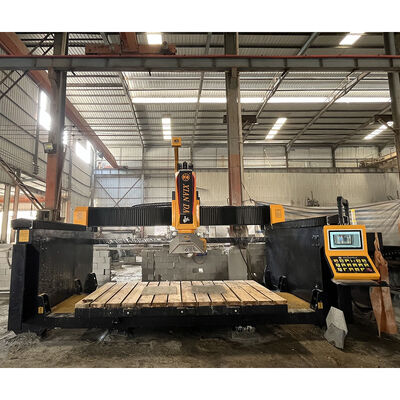 Xianda Create 600 Heavy Duty 5 Axis CNC Bridge Saw. लंबे समय तक भारी खोखले मिलिंग, कृत्रिम पत्थर मोल्ड और क्वार्ट्ज काउंटरटॉप उत्पादन के लिए