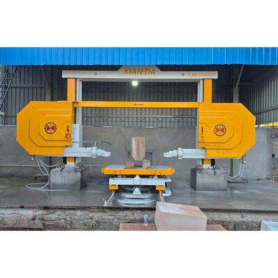 Xianda DISCOVERY 4 Ultimate CNC Diamond Wire Saw Machine∙∙ 4-Axis Special Shape Stone Profiling Machine for Columns, Tombstones & Landscape Stones ∙∙ 4 अक्षीय विशेष आकार की पत्थर प्रोफाइलिंग मशीन स्तंभों, कब्रिस्तानों और लैंडस्केप पत्थरों के लिए