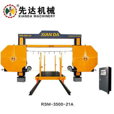 XIANDA RSM‐3500‐21 डायमंड वायर सॉ मशीन, 2 अक्ष पीएलसी मोशन कंट्रोल ग्रेनाइट संगमरमर विभाजन मशीन के लिए पत्थर ब्लॉक काटने की मशीन