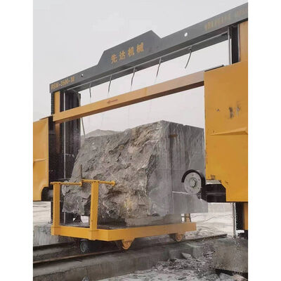 XIANDA RSM‐3500‐21 डायमंड वायर सॉ मशीन, 2 अक्ष पीएलसी मोशन कंट्रोल ग्रेनाइट संगमरमर विभाजन मशीन के लिए पत्थर ब्लॉक काटने की मशीन