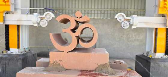 2000*2300*1500mm स्टोन कटिंग के लिए 15KW परमानेंट-मैग्नेट मोटर के साथ डिस्कवरी-4 4-एक्सिस सीएनसी डायमंड वायर सॉ मशीन
