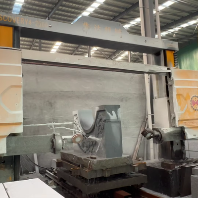 2000*2300*1500mm स्टोन कटिंग के लिए 15KW परमानेंट-मैग्नेट मोटर के साथ डिस्कवरी-4 4-एक्सिस सीएनसी डायमंड वायर सॉ मशीन