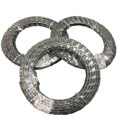 ग्रेनाइट प्रोफाइलिंग टूल्स डायमंड वायर सॉ रोप कटिंग स्टोन 8.8mm