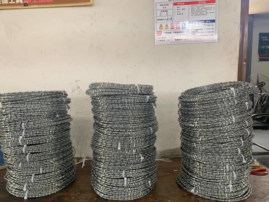 कटिंग स्टोन 8.8 मिमी ग्रेनाइट डायमंड वायर देखा ग्रेनाइट प्रोफाइलिंग उपकरण
