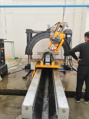 स्वचालित रोमन स्तंभ स्लॉट स्टोन काटने की प्रसंस्करण मशीन 7.5kw