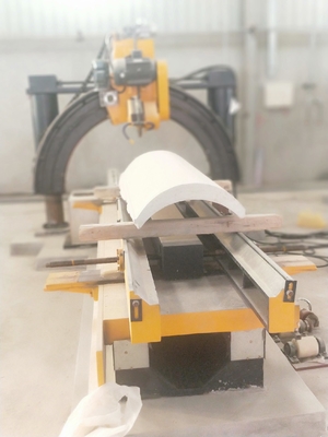 स्वचालित रोमन स्तंभ स्लॉट स्टोन काटने की प्रसंस्करण मशीन 7.5kw